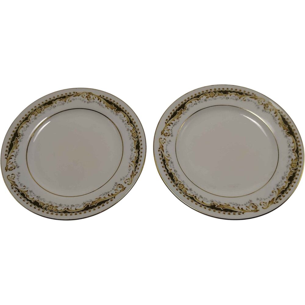 Signature Collection Queen Anne Fine China Saucers x2 Made In Japan Victorian